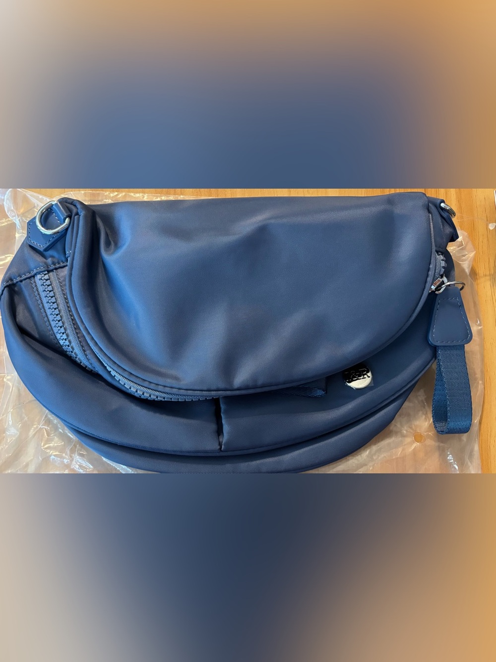 IRIS AND RAINBOW BUM BAG IN ASH blue
